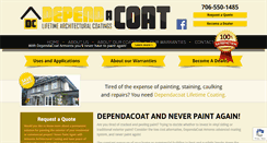 Desktop Screenshot of dependacoat.com
